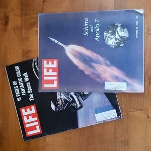 Vintage 1960s LIFE Magazines - Space